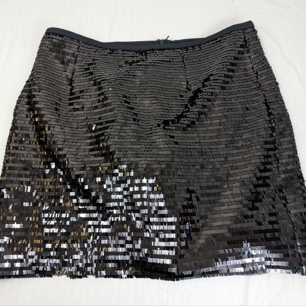 Black Sequin Skirt by Worthington Large